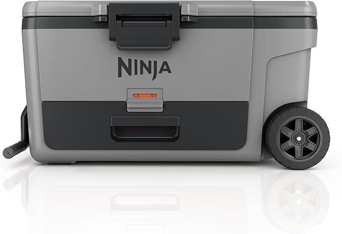 Ninja FrostVault Cooler with Wheels – Insulated Hard Cooler with Temp Dry Storage Drawer