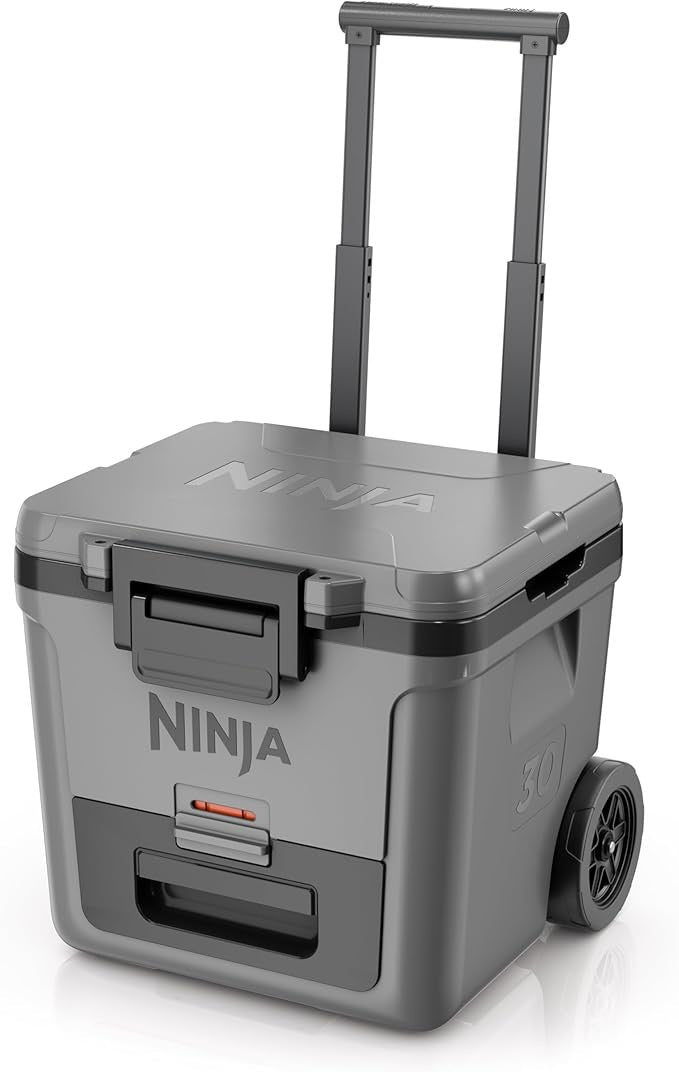 Ninja FrostVault Cooler with Wheels – Insulated Hard Cooler with Temp Dry Storage Drawer