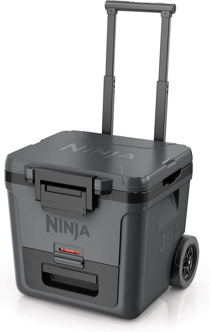 Ninja FrostVault Cooler with Wheels – Insulated Hard Cooler with Temp Dry Storage Drawer