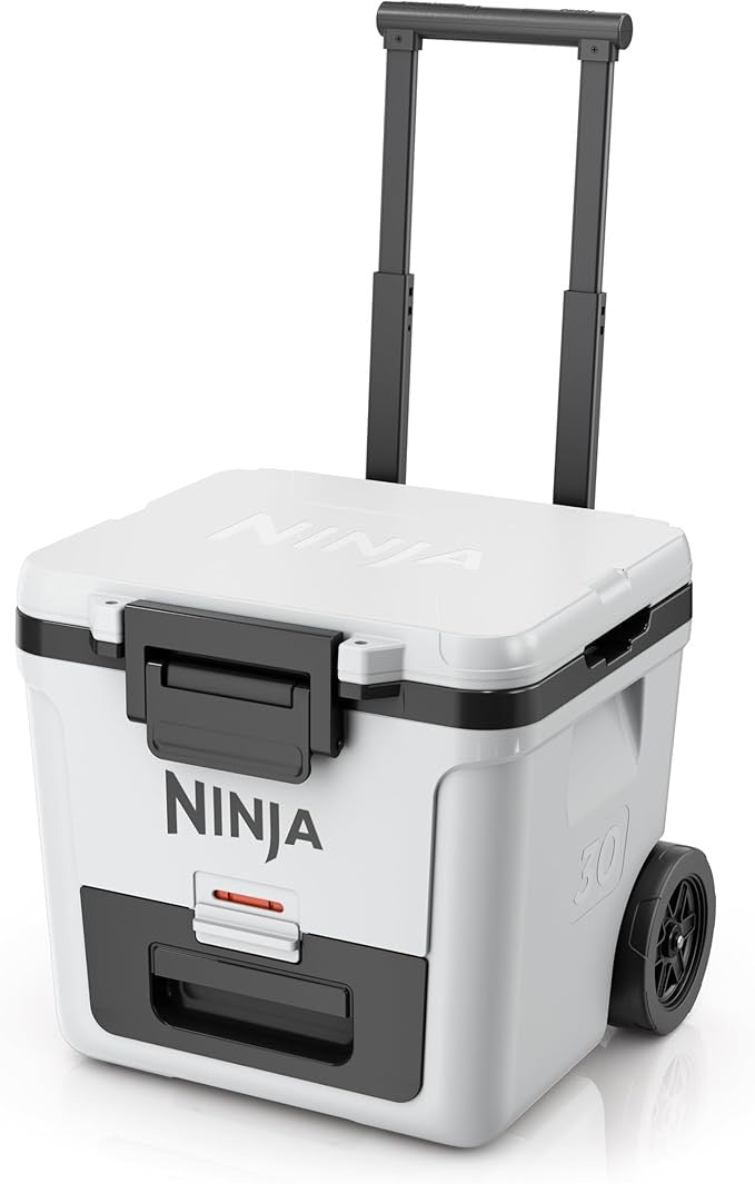 Ninja FrostVault Cooler with Wheels – Insulated Hard Cooler with Temp Dry Storage Drawer