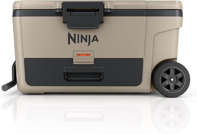 Ninja FrostVault Cooler with Wheels – Insulated Hard Cooler with Temp Dry Storage Drawer