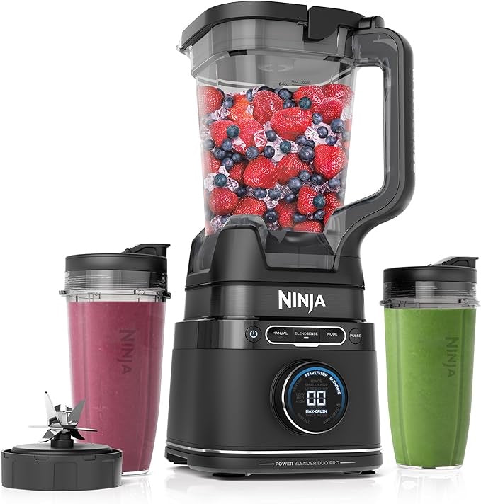 Ninja TB201 Blender – 1800W High-Power Kitchen Blender with 72 oz. Pitcher – Best for Smoothies, Frozen Drinks, Shakes & Veggie Chopping – Black